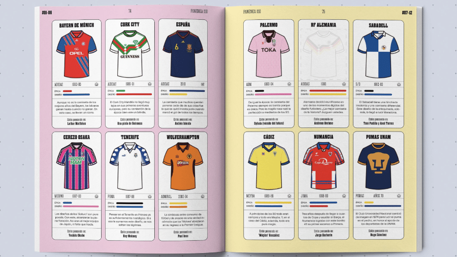 Revista Panenka fez lista com 150 camisas marcantes do futebol