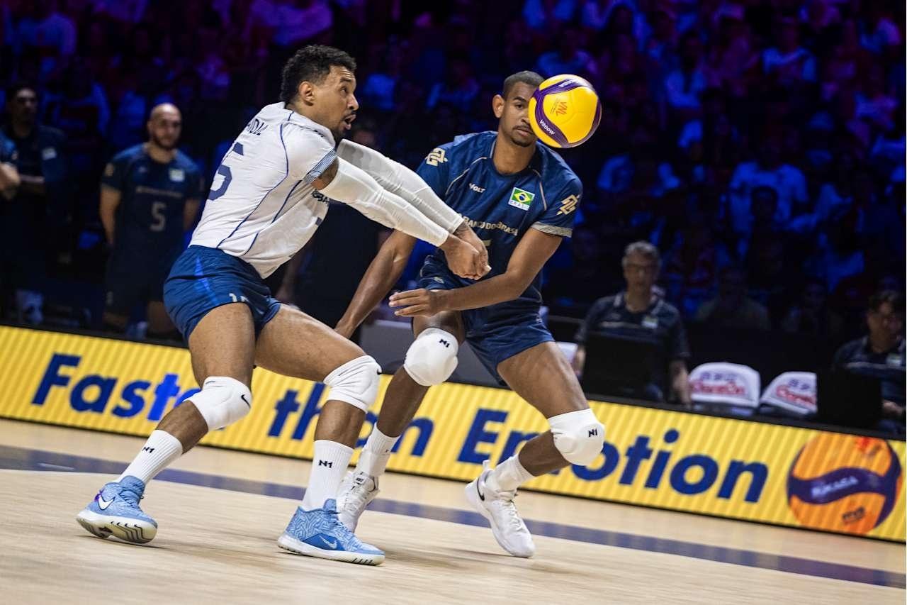 Brasil foi derrotado por 3 a 0 pela Polônia, nesta sexta, pela Liga das Nações Masculina de vôlei - undefined