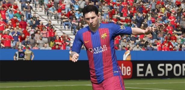 Além de suas habilidades, jogadores como Messi têm questões como clube que defendem levadas em conta na hora de terem seus atributos definidos no game - Reprodução/EA Sports
