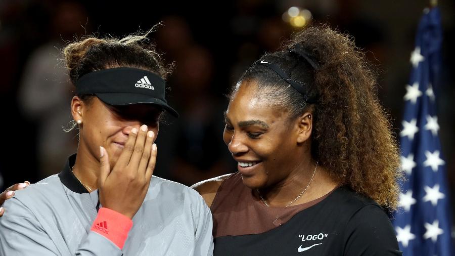 Serena Williams e Naomi Osaka na final do US Open - Julian Finney/Getty Images