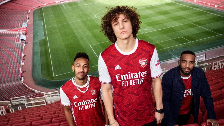 David Luiz é garoto-propaganda de novo uniforme do Arsenal - Divulgação/Arsenal