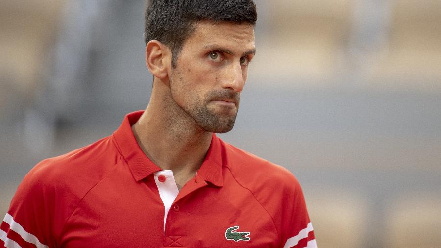 Novak Djokovic nas quartas de final de Roland Garros 2021 - Getty Images