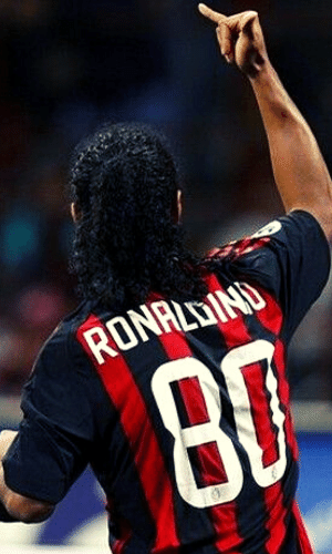 Ronaldinho no Milan em 2009