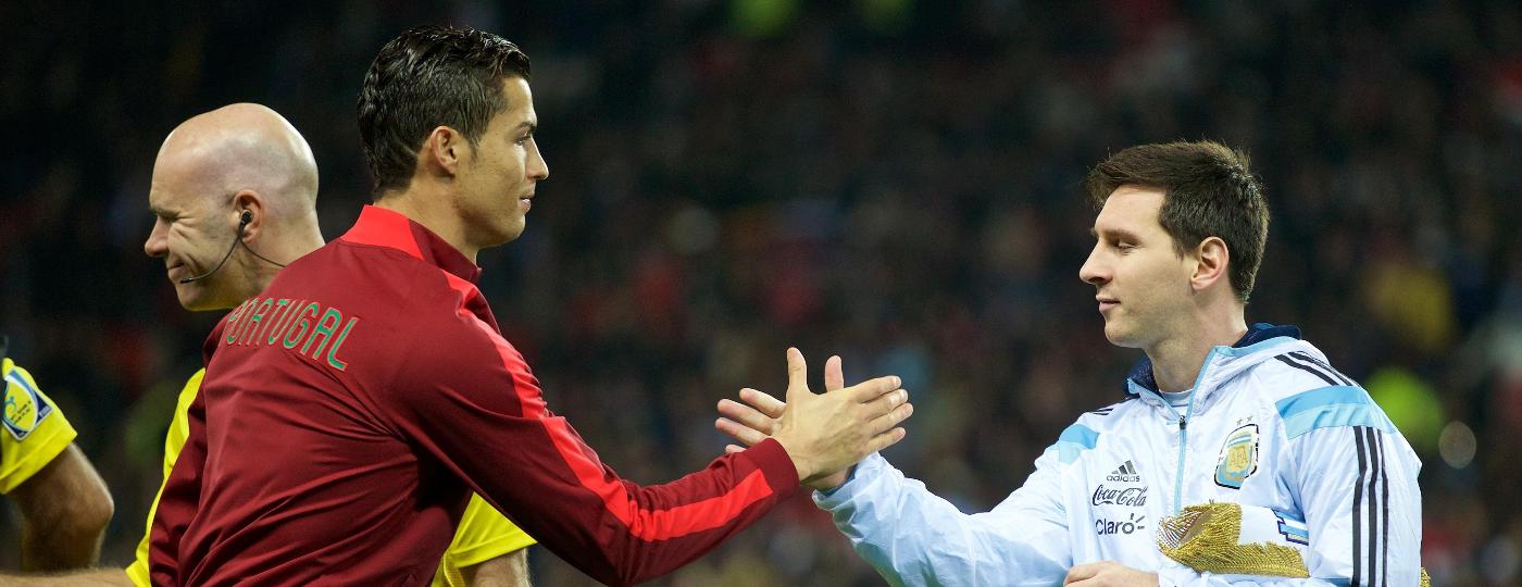 Cristiano Ronaldo e Lionel Messi são as principais estrelas de Portugal e Argentina, respectivamente - Anadolu Agency/Getty Images