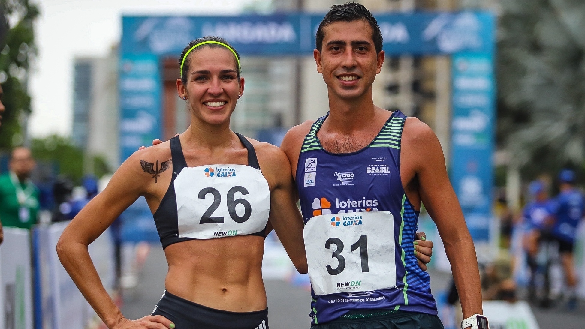 Viviane Lyra e Caio Bonfim, os campeões da Copa Brasil