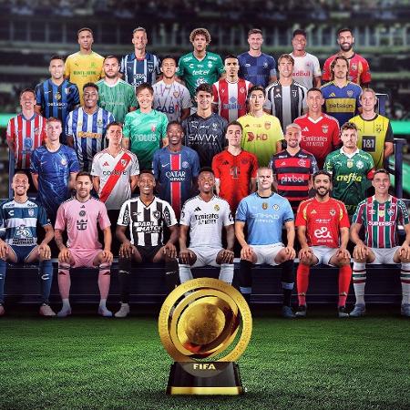 Fifa divulga arte do Super Mundial de Clubes com jogadores de times participantes