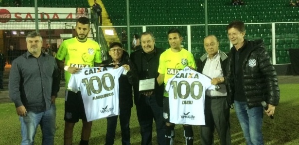 Figueirense homenageia Marquinhos e Dudu - Divulgação - Divulgação