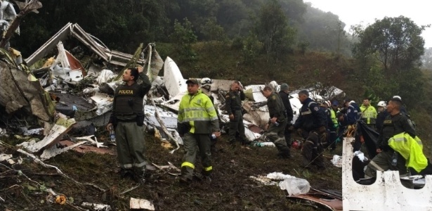 Local da tragédia, a 30 quilômetros do aeroporto internacional - Divulgação/Cuenta Oficial del Departamento de Policía Antioquia