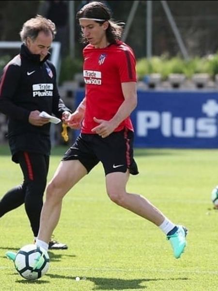 Filipe Luis volta a treinar com elenco do Atlético de Madri - Reprodução/Instagram
