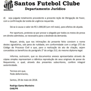 Santos Ação - Reprodução - Reprodução