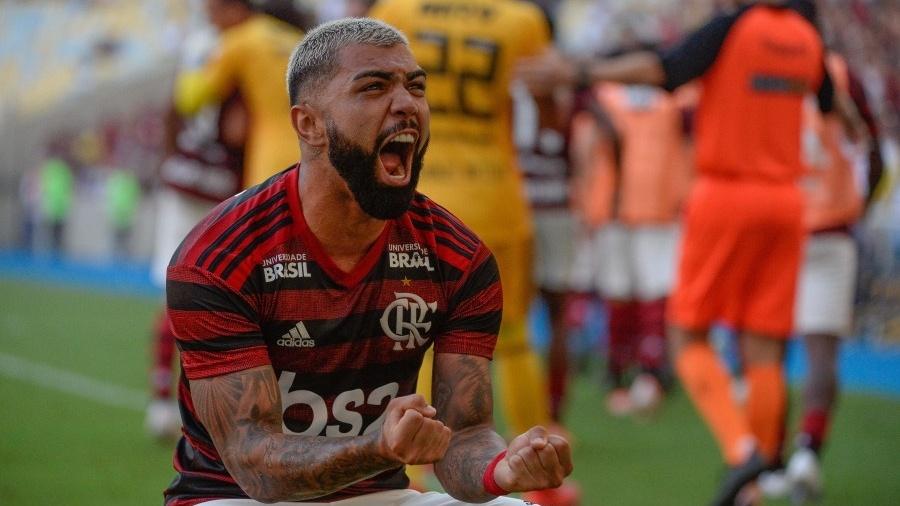 Gabigol comemora gol do Flamengo diante do Vasco - Alexandre Vidal/Flamengo