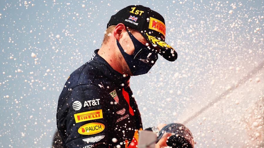 Max Verstappen comemora vitória no GP de Silverstone - Bryn Lennon/Getty Images