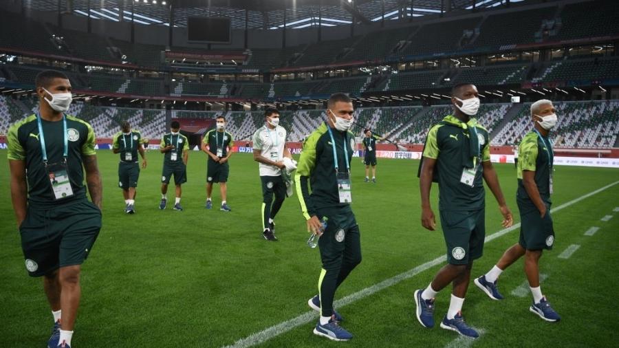 Jogadores do Palmeiras no gramado no Qatar - David Ramos - FIFA/FIFA via Getty Images
