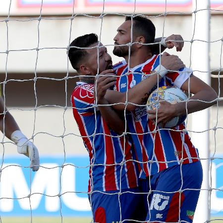 Gilberto marcou quatro gols na partida contra o Altos, pelo Nordestão - Felipe Oliveira / EC Bahia