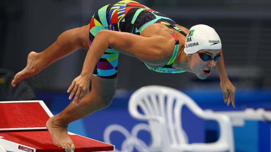 Larissa Oliveira em ação nas Olimpíadas de Tóquio - Kai Pfaffenbach/Reuters