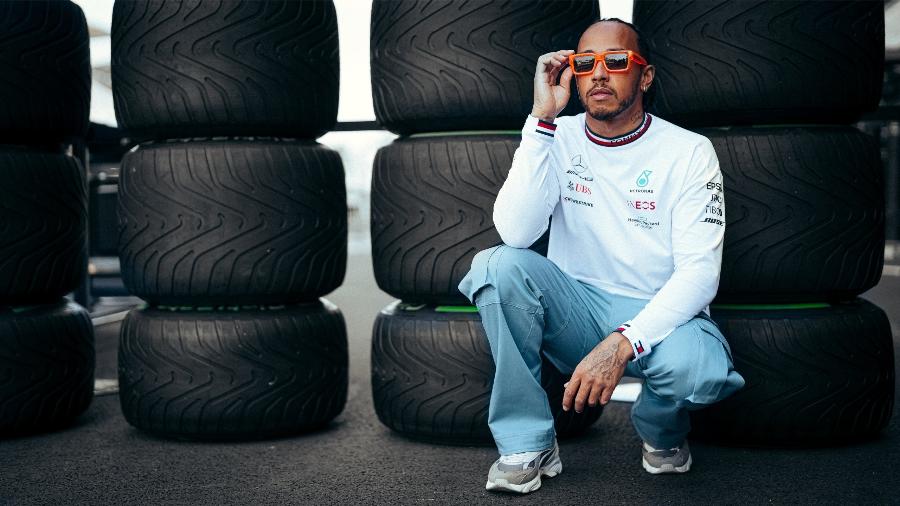 O heptacampeão Lewis Hamilton, que em Interlagos pode igualar as vitórias brasileiras na F-1 - Mercedes