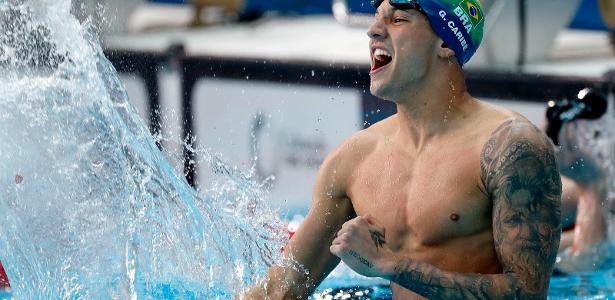 Guilherme Caribé conquista o ouro nos 100m livre da natação no Pan 2023