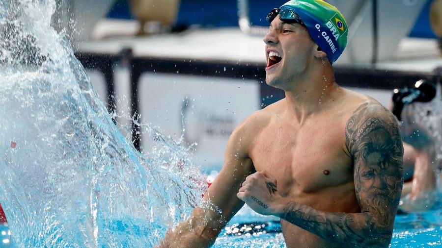 Guilherme Caribé conquista o ouro nos 100m livre da natação no Pan 2023