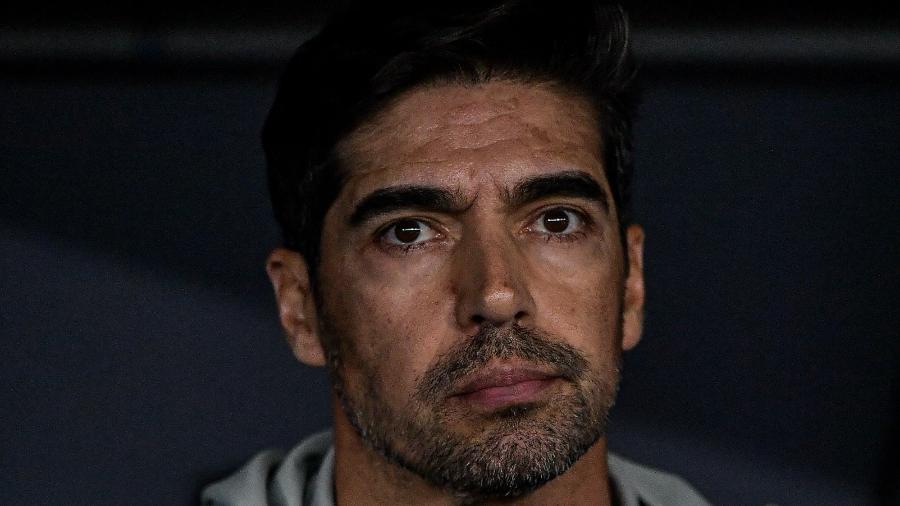 Abel Ferreira, técnico do Palmeiras, durante jogo contra o Botafogo, pelo Brasileirão