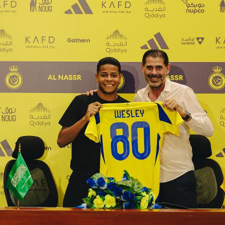 Wesley é apresentado pelo Al Nassr, da Arábia Saudita - Reprodução/X/@AlNassrFC