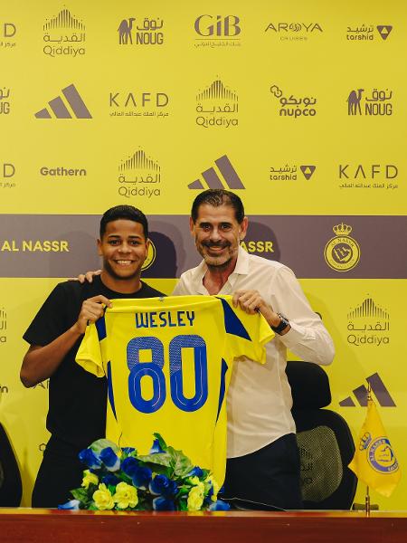 Wesley é apresentado pelo Al Nassr, da Arábia Saudita