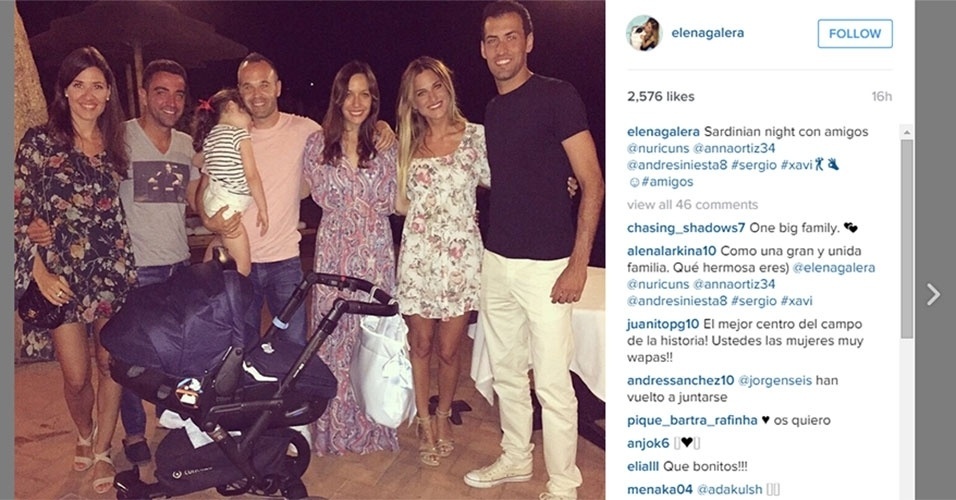 Busquets, Iniesta e Xavi mostraram que têm entrosamento também fora de campo - Reprodução/Instagram