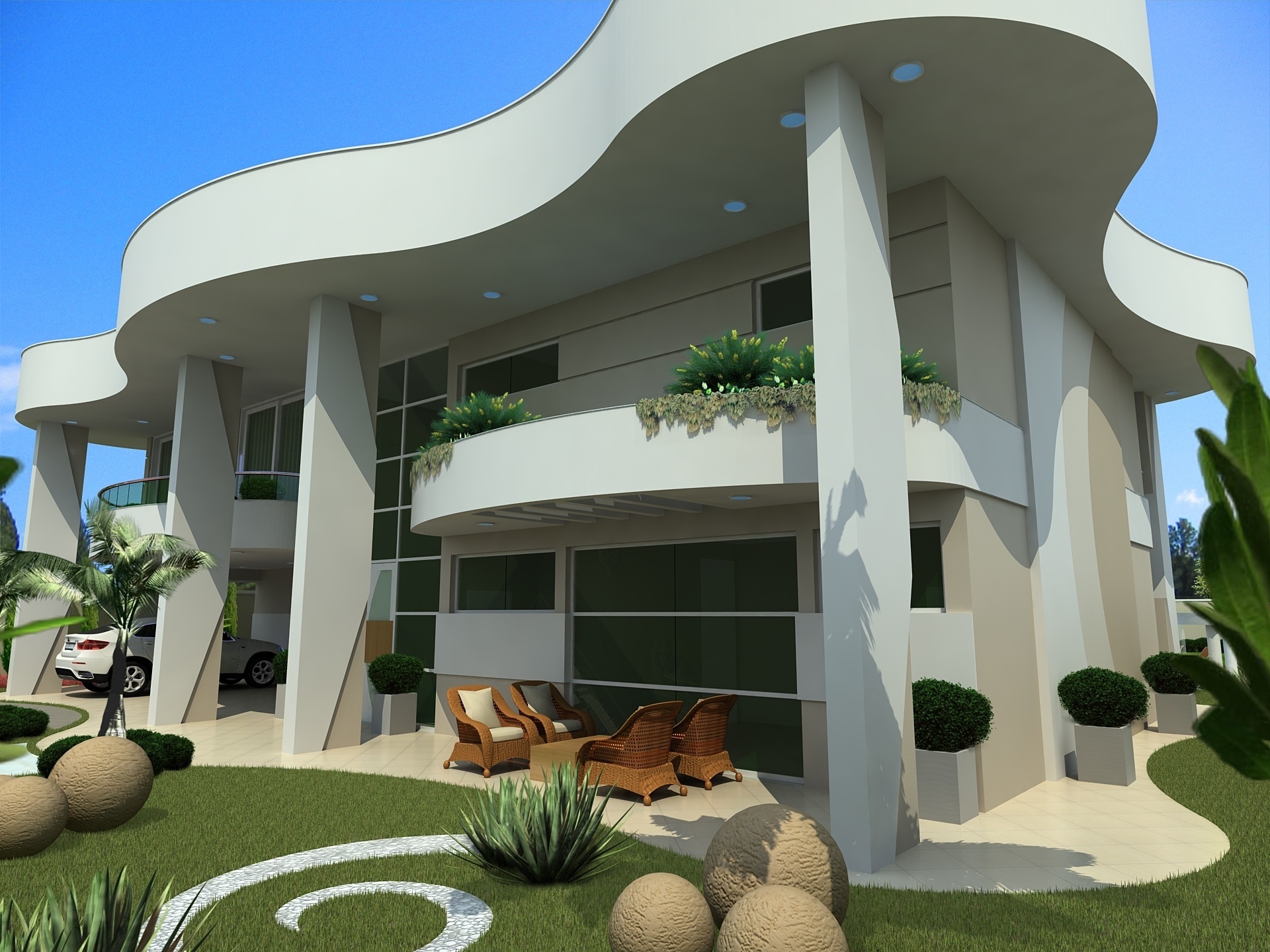 Projeto da casa do brasileiro Ismaily que está sendo construída no interior de Mato Grosso do Sul - Divulgação