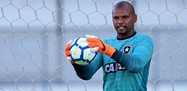 Jefferson em ação durante treino do Botafogo - Vitor Silva/SSPress/Botafogo