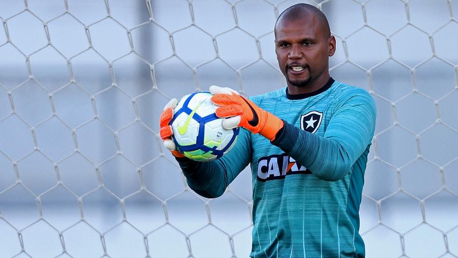 O goleiro Jefferson em treino do Botafogo - Vitor Silva/SSPress/Botafogo