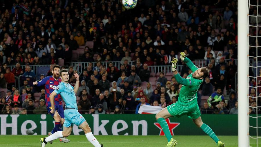 "Messi e outros nem sequer nos deram a mão", disse Ondrej Kolar, que recebeu elogios de Marc-André Ter Stegen - Albert Gea/Reuters