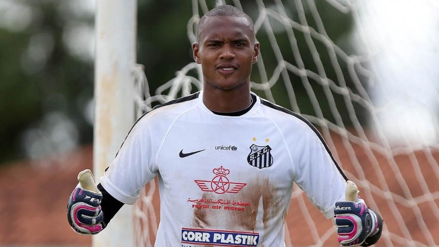 John, goleiro do Santos, voltou aos treinos - PEDRO ERNESTO GUERRA AZEVEDO/Santos FC