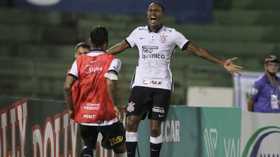 Cauê comemora gol do Corinthians contra o Guarani - Rodrigo Coca/Agência Corinthians