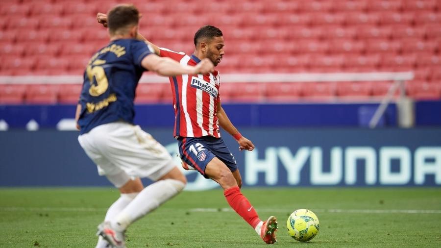 Renan Lodi marcou o primeiro gol do Atlético de Madri contra o Osasuna - NurPhoto/NurPhoto via Getty Images