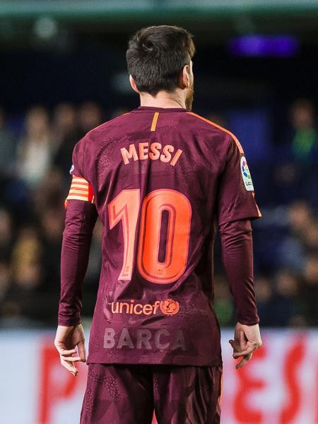 Lionel Messi em jogo do Barcelona - Power Sport Images/Getty Images