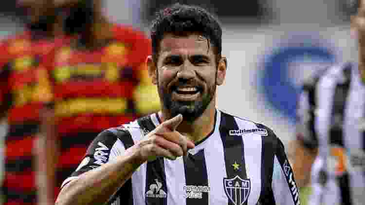 Diego Costa comemora gol do Atlético-MG na vitória por 3 a 0 sobre o Sport - Agência I7/Mineirão - Agência I7/Mineirão