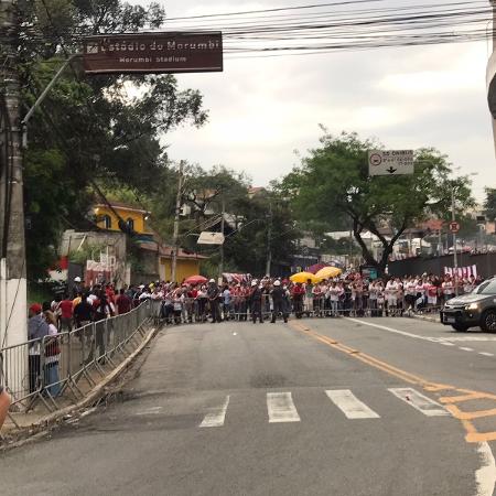 Torcida comparece em menor número do que em jogos recentes ao Morumbi - Thiago Braga / UOL Esporte