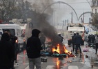 Comemoração de torcedores marroquinos gera tumulto na capital da Bélgica - NICOLAS MAETERLINCK/AFP
