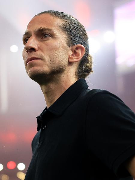 Filipe Luis, técnico do Flamengo, durante jogo contra o Atlético-MG - Buda Mendes/Getty Images