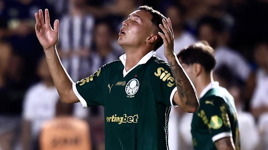 Thalys marcou o primeiro do Palmeiras sobre o Santos no Paulistão - Marcello Zambrana/AGIF