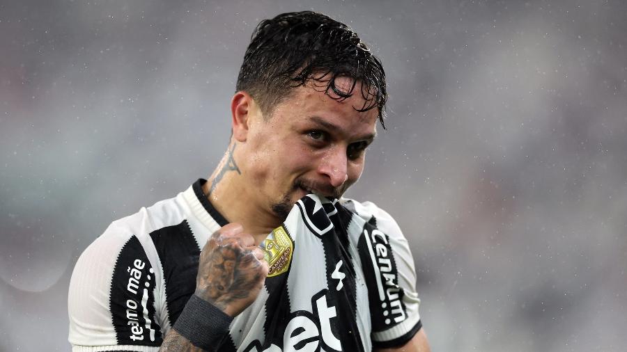 Artur, do Botafogo, comemora gol contra o Internacional, pelo Brasileiro Artur, do Botafogo, comemora gol contra o Internacional, pelo Brasileiro