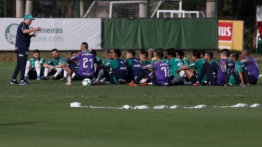 Vanderlei Luxemburgo comanda treino no Palmeiras - Cesar Greco/Ag. Palmeiras/Divulgação