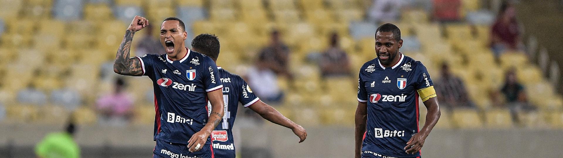 Titi marcou o segundo gol do Fortaleza na partida contra Fluminense, no Maracanã