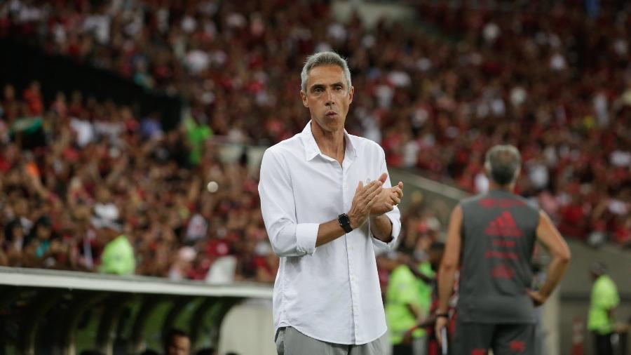 Paulo Sousa, técnico do Flamengo, durante o jogo contra o Bangu, pelo Carioca - Gilvan de Souza/Flamengo