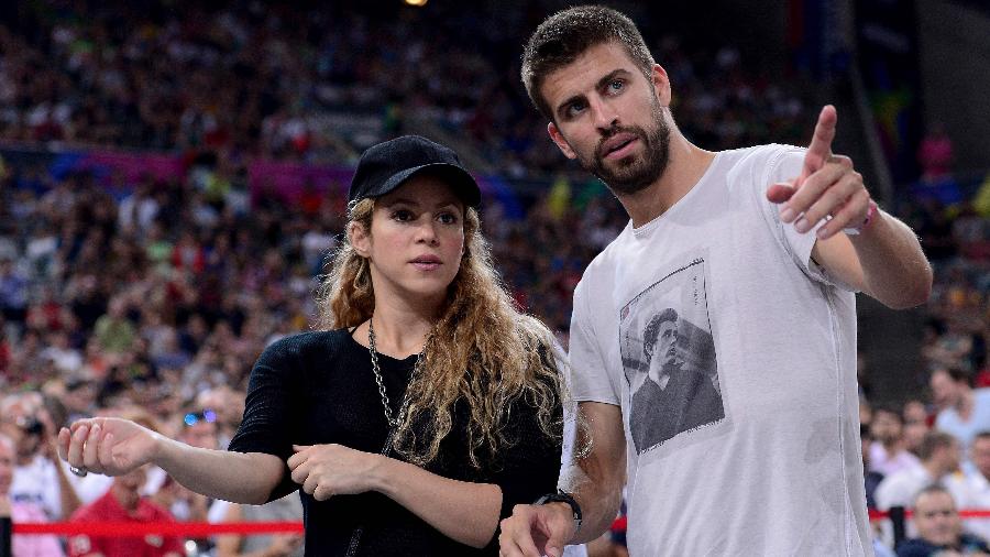 Shakira e Piqué em 2014. - JOSEP LAGO/AFP
