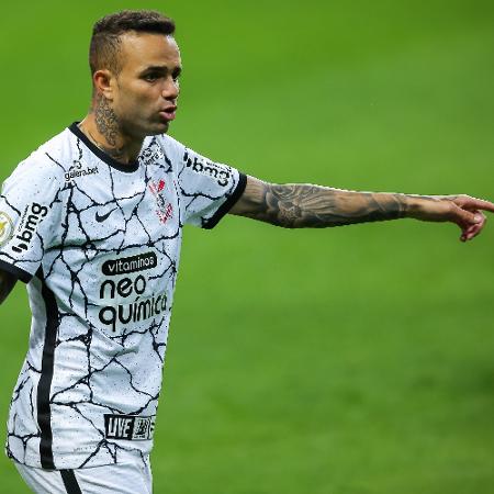 Luan, jogador do Corinthians, em partida pelo Campeonato Brasileiro de 2021