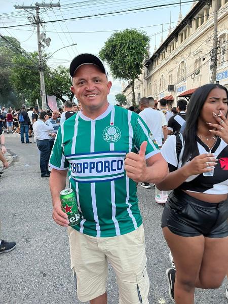 Palmeirense presente em São Januário na vitória do Vasco por 1 a 0 sobre o Botafogo