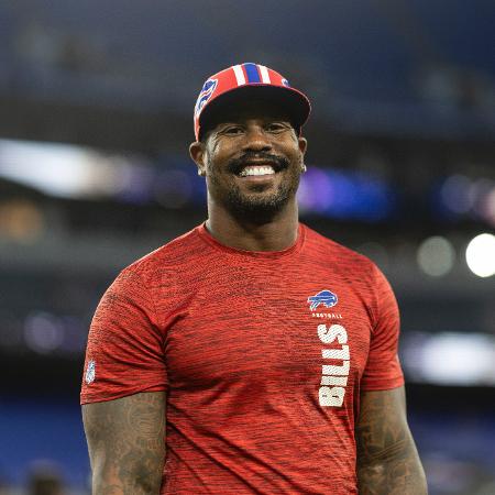 Von Miller, jogador do Buffalo Bills, da NFL - Michael Owens/Getty Images