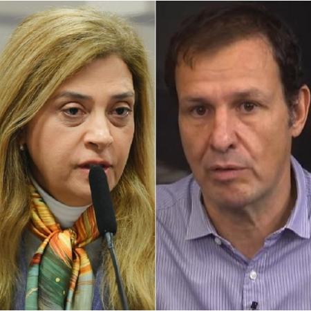 Leila Pereira, da situação, e Savério Orlandi, da oposição, disputam eleição no Palmeiras
