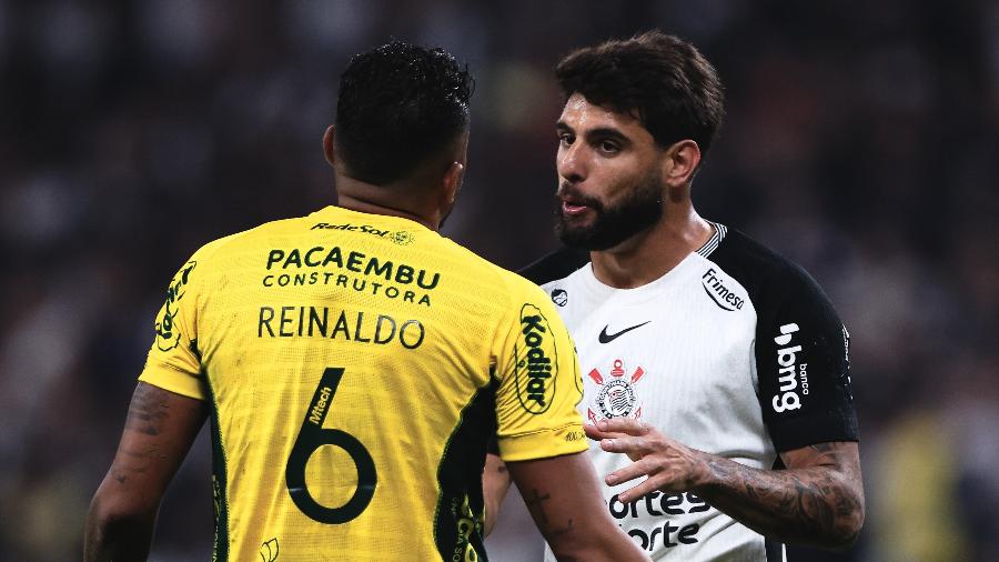 Corinthians x Mirassol, jogo do Brasileirão, teve um pênalti de Reinaldo em Yuri Alberto Corinthians x Mirassol, jogo do Brasileirão, teve um pênalti de Reinaldo em Yuri Alberto