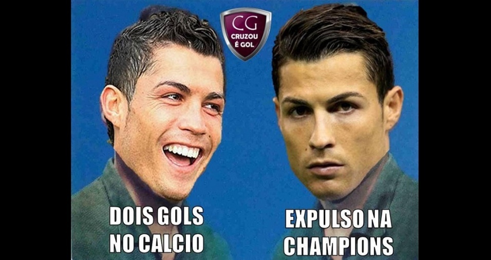 Meme da primeira rodada da Champions 2018/2019: Cristiano Ronaldo - Reprodução/Twitter